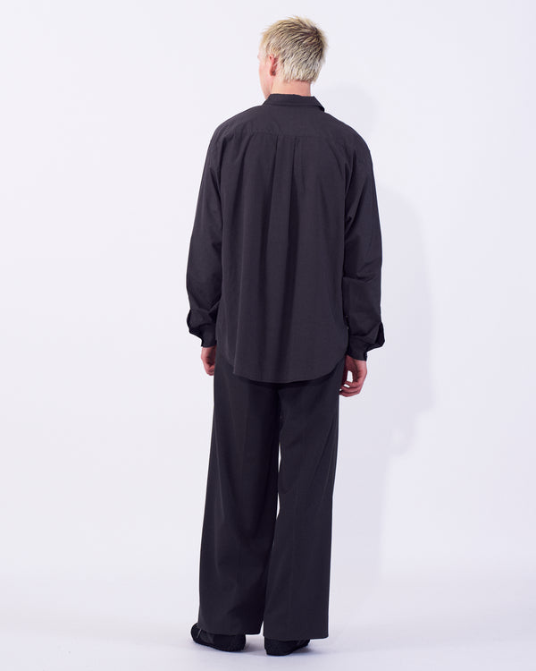 Suvin Gold Cotton Poplin Loose Fit Shirt