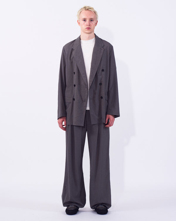 Wool Washer Tropical Double Breasted Jacket