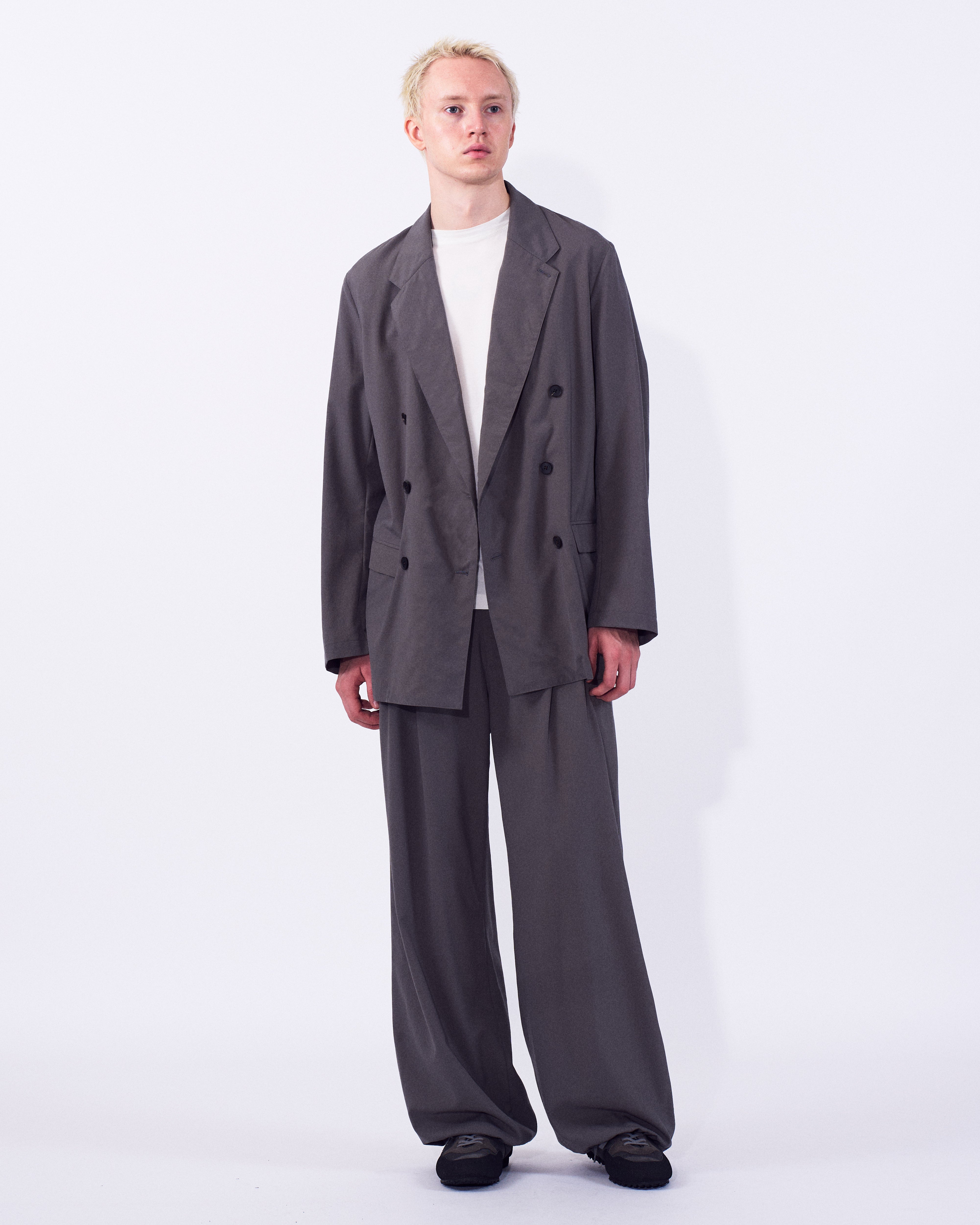 Wool Washer Tropical Double Breasted Jacket | YOKE Official Website