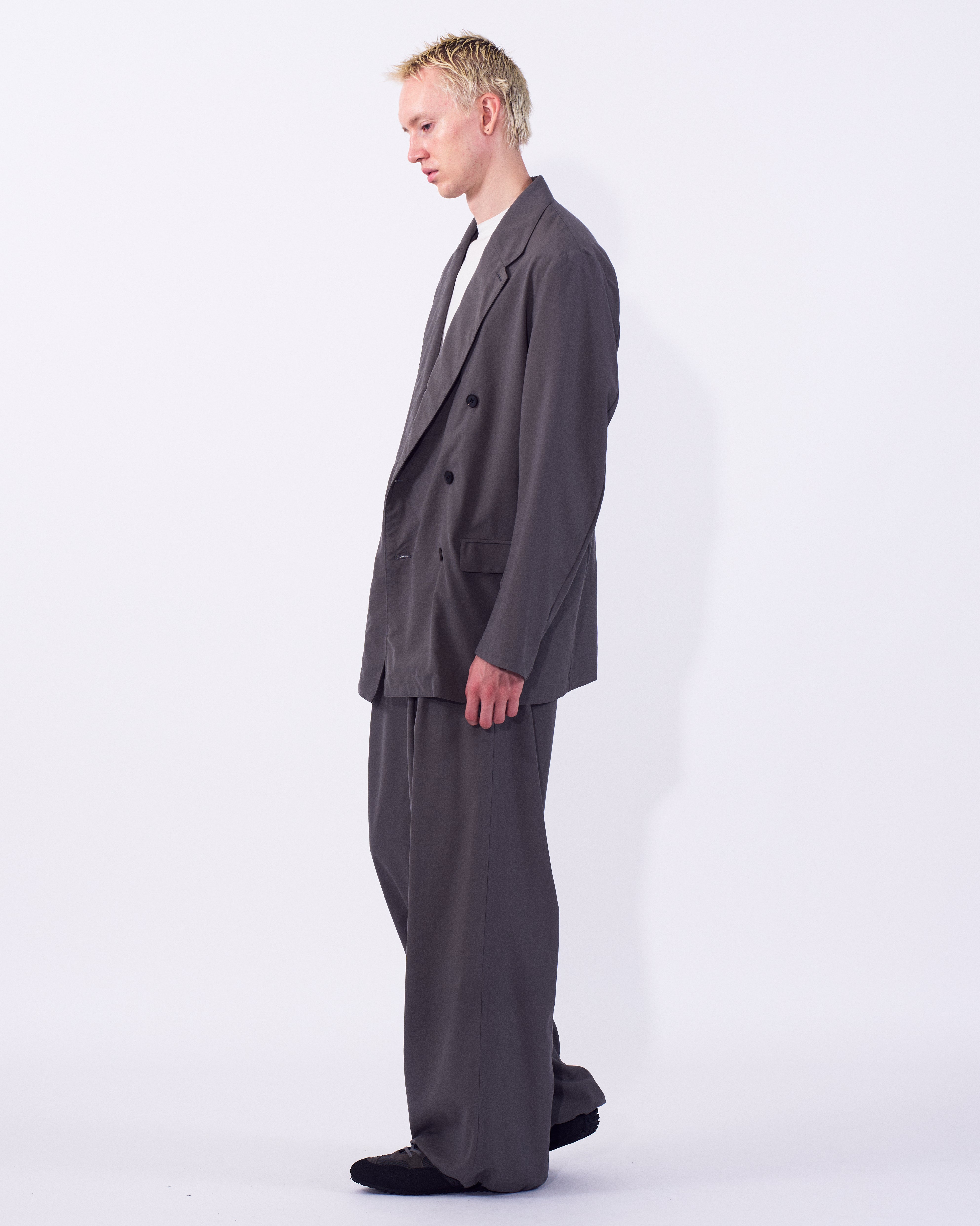 Wool Washer Tropical Double Breasted Jacket | YOKE Official Website