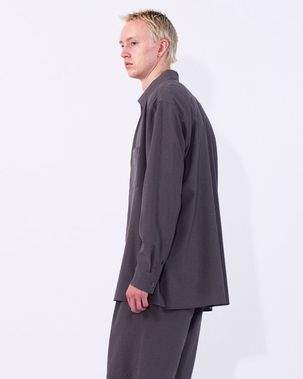 Wool Washer Tropical Zip Shirt