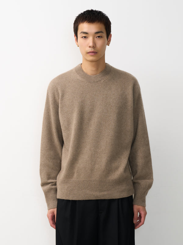Cashmere Wholegarment Crewneck Sweater