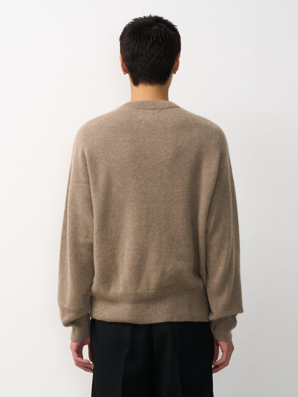 Cashmere Wholegarment Crewneck Sweater