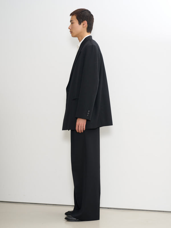 Wool Gabardine Double Breasted Jacket