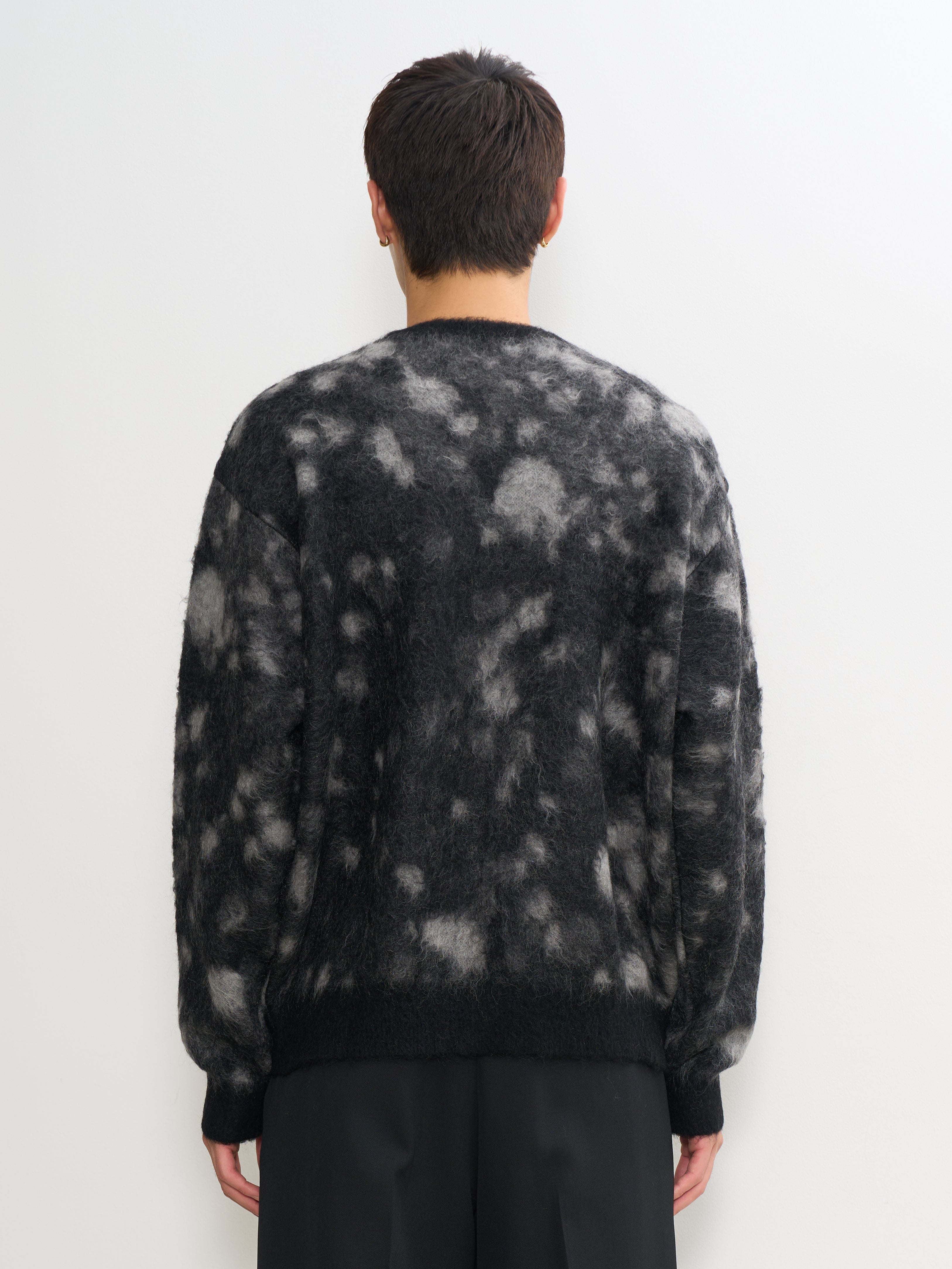Kid Mohair Jacquard Sweater | YOKE Official Website