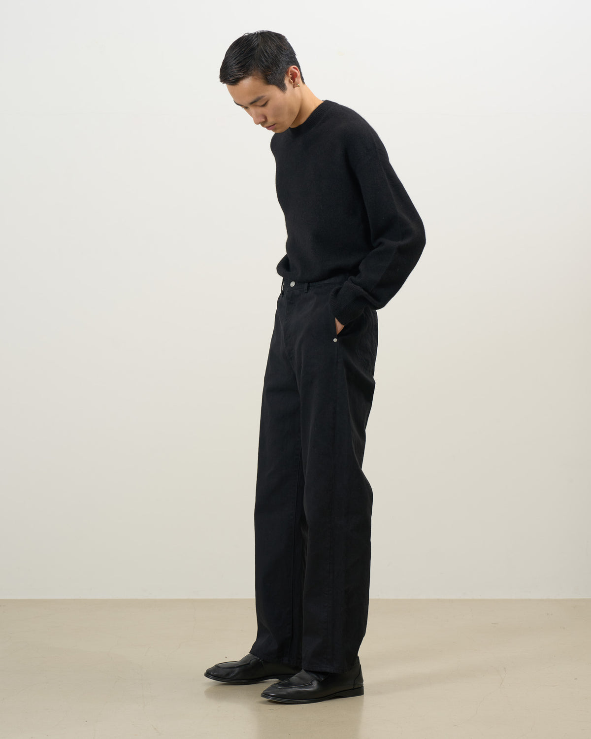 Exclusive Denim Wide Straight Pants