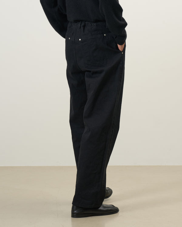 Denim Wide Straight Pants