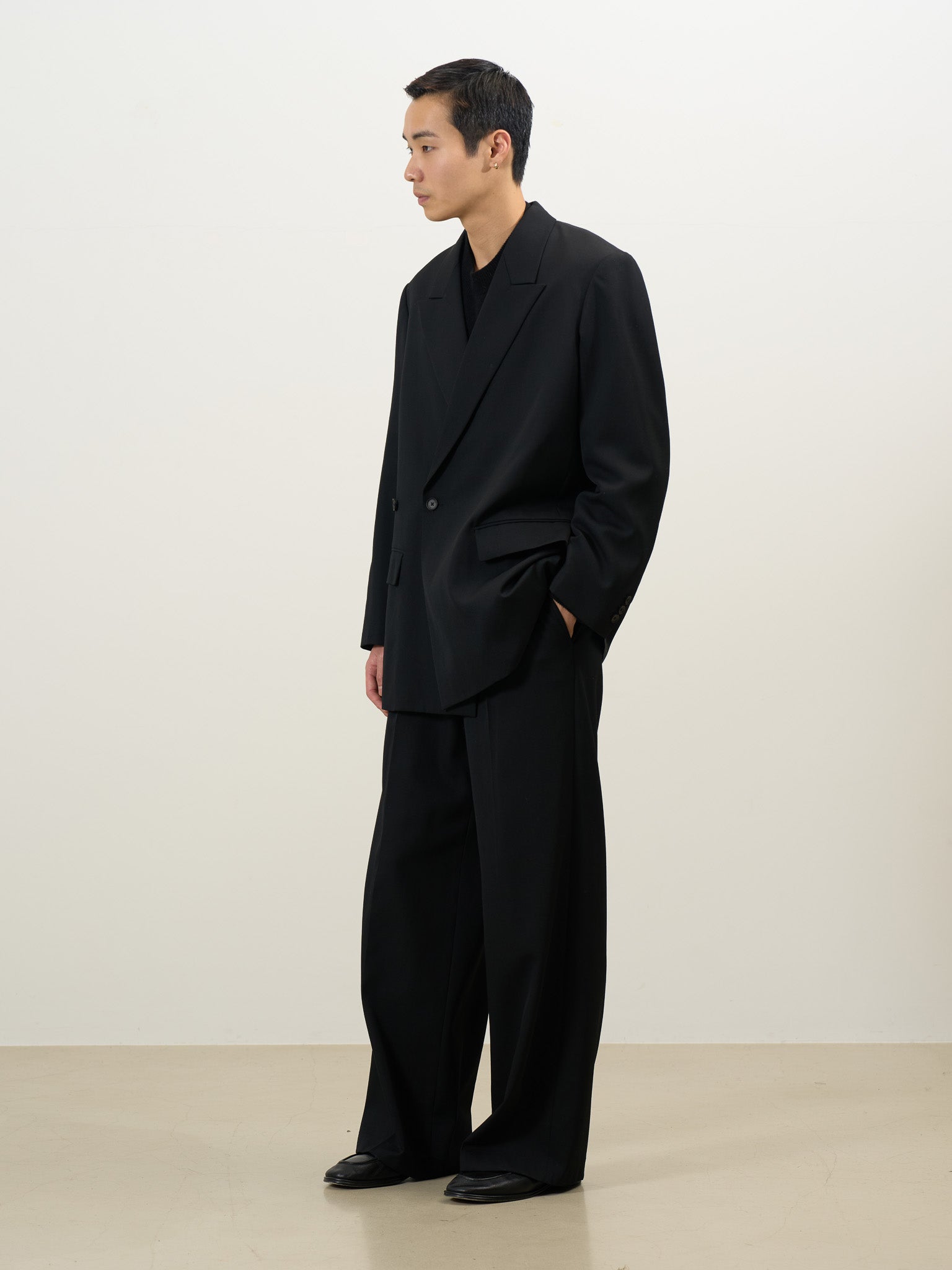 Wool Gabardine Double Breasted Jacket | YOKE Official Website