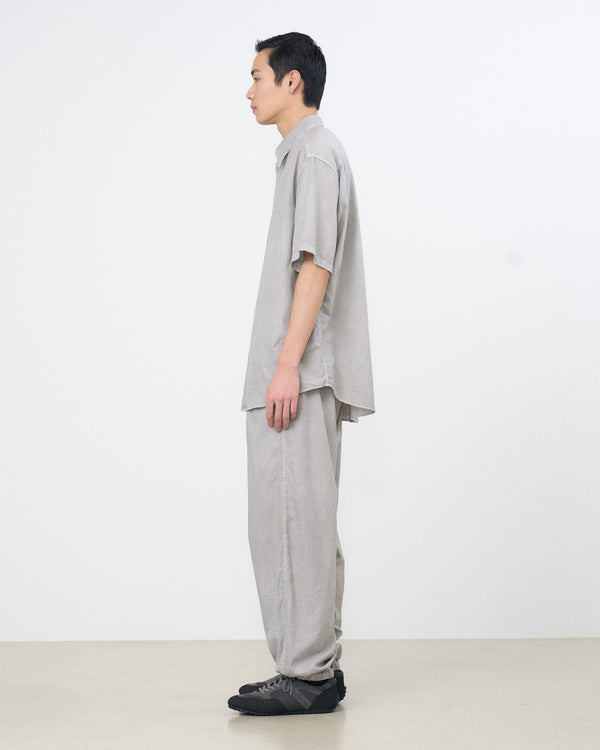 Cotton Silk Twill Garment-Dyed Loosed Shirt