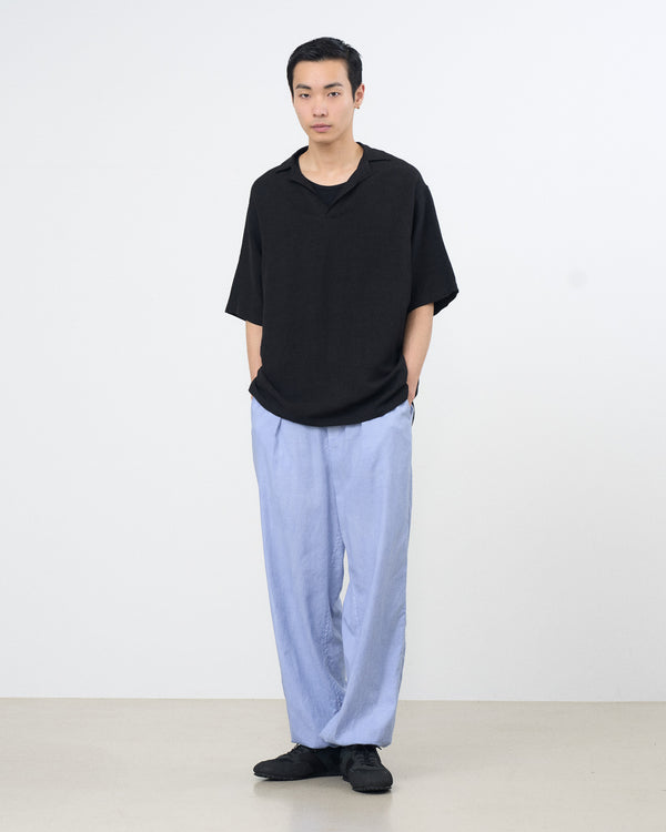 Linen Canvas Skipper Polo Shirt