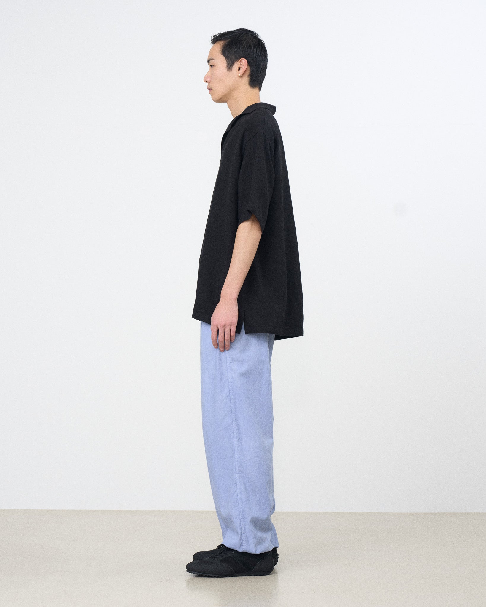 Linen Canvas Skipper Polo Shirt | YOKE Official Website