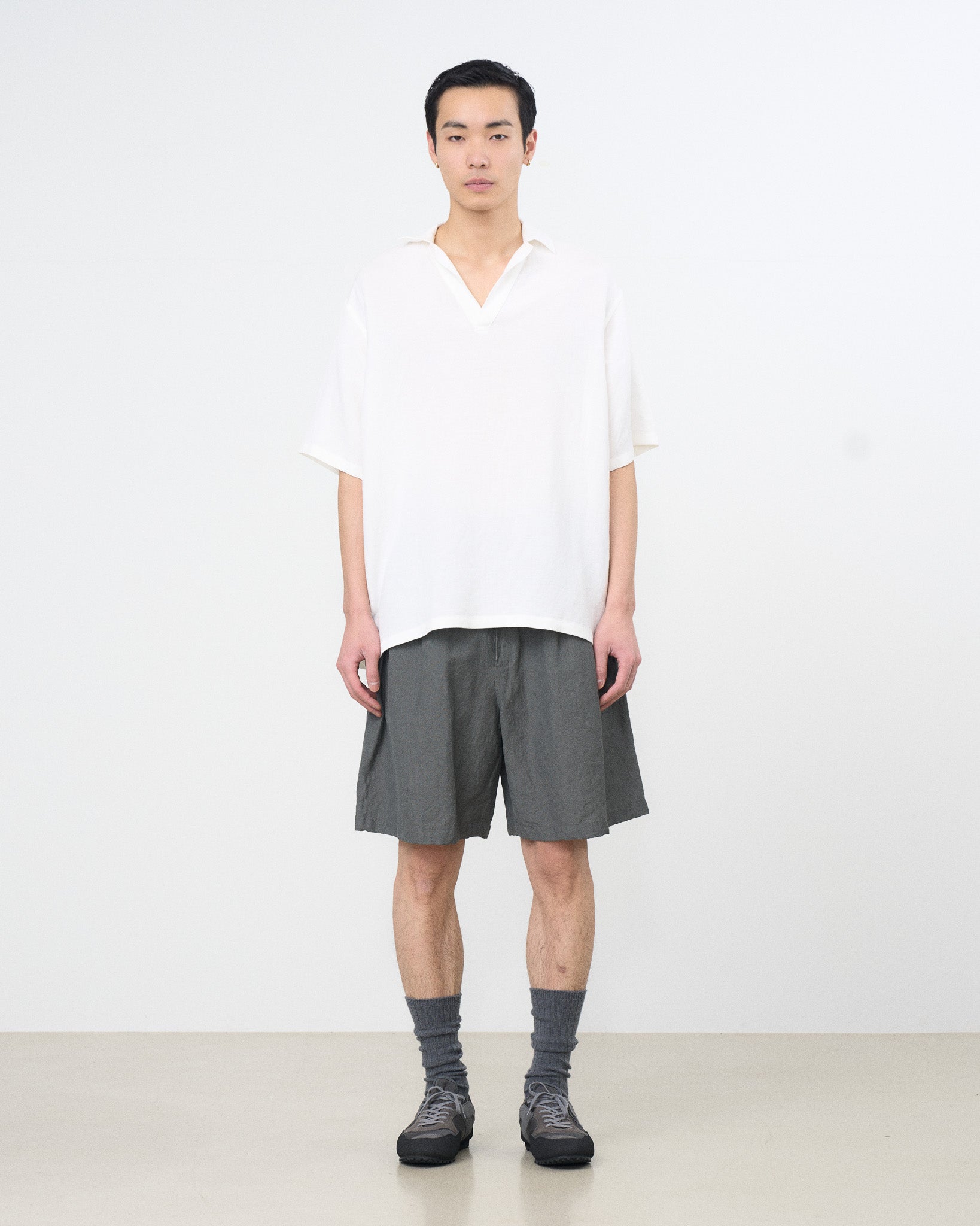 Linen Canvas Skipper Polo Shirt | YOKE Official Website