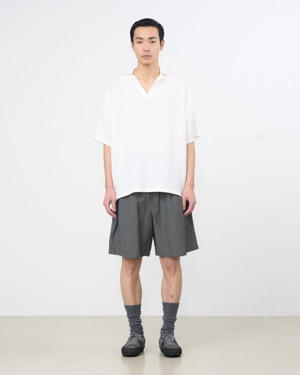Linen Canvas Skipper Polo Shirt