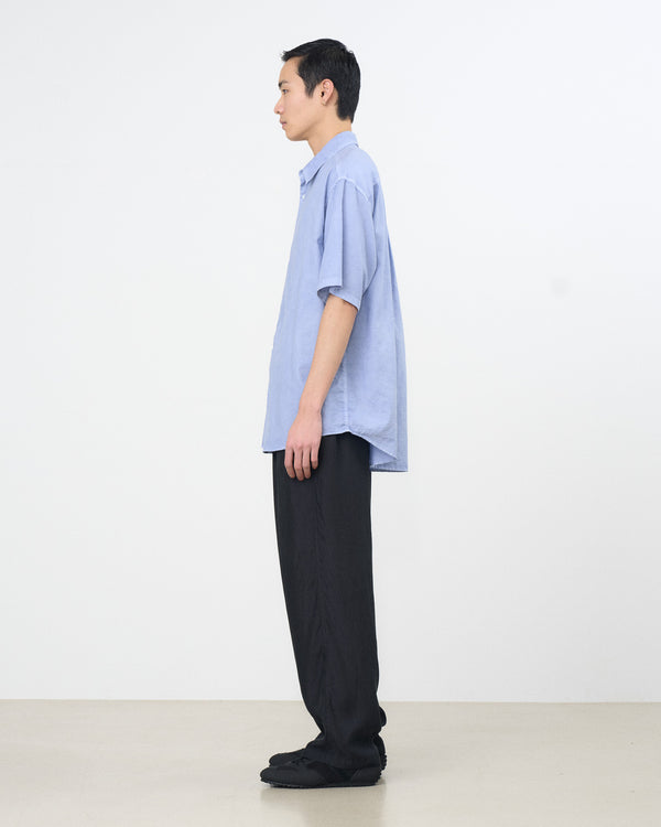 Cotton Silk Twill Garment-Dyed Loosed Shirt