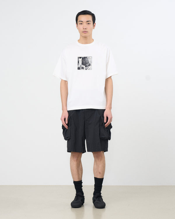 Nylon Twill Multi Pocket Utility Shorts