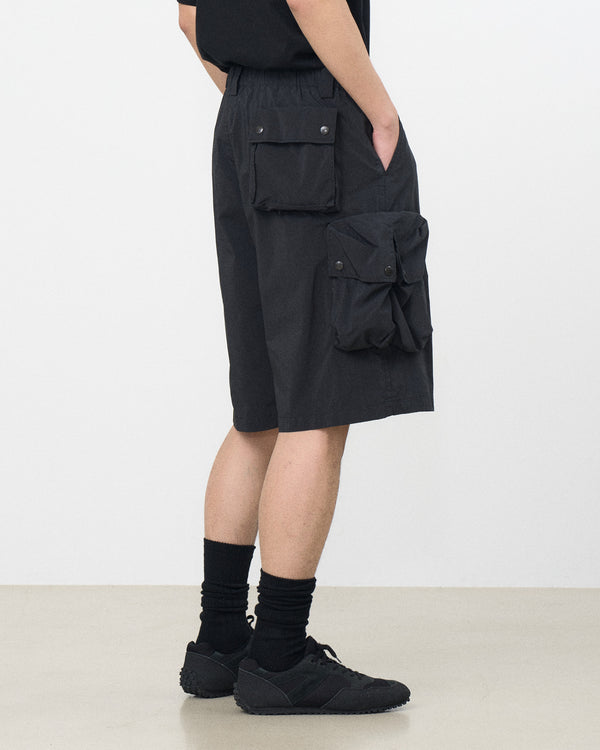 Nylon Twill Multi Pocket Utility Shorts