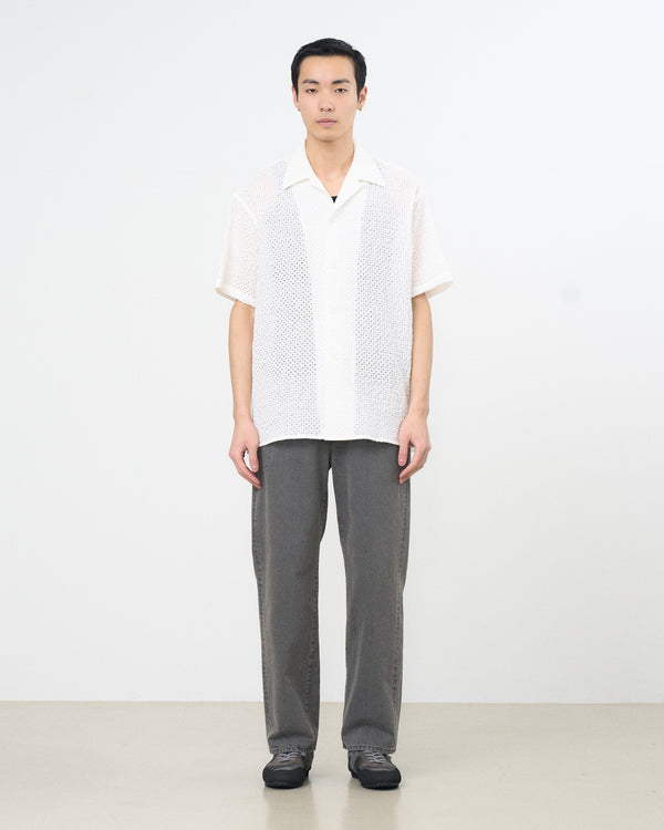 Denim Wide Straight Pants Vintage Wash