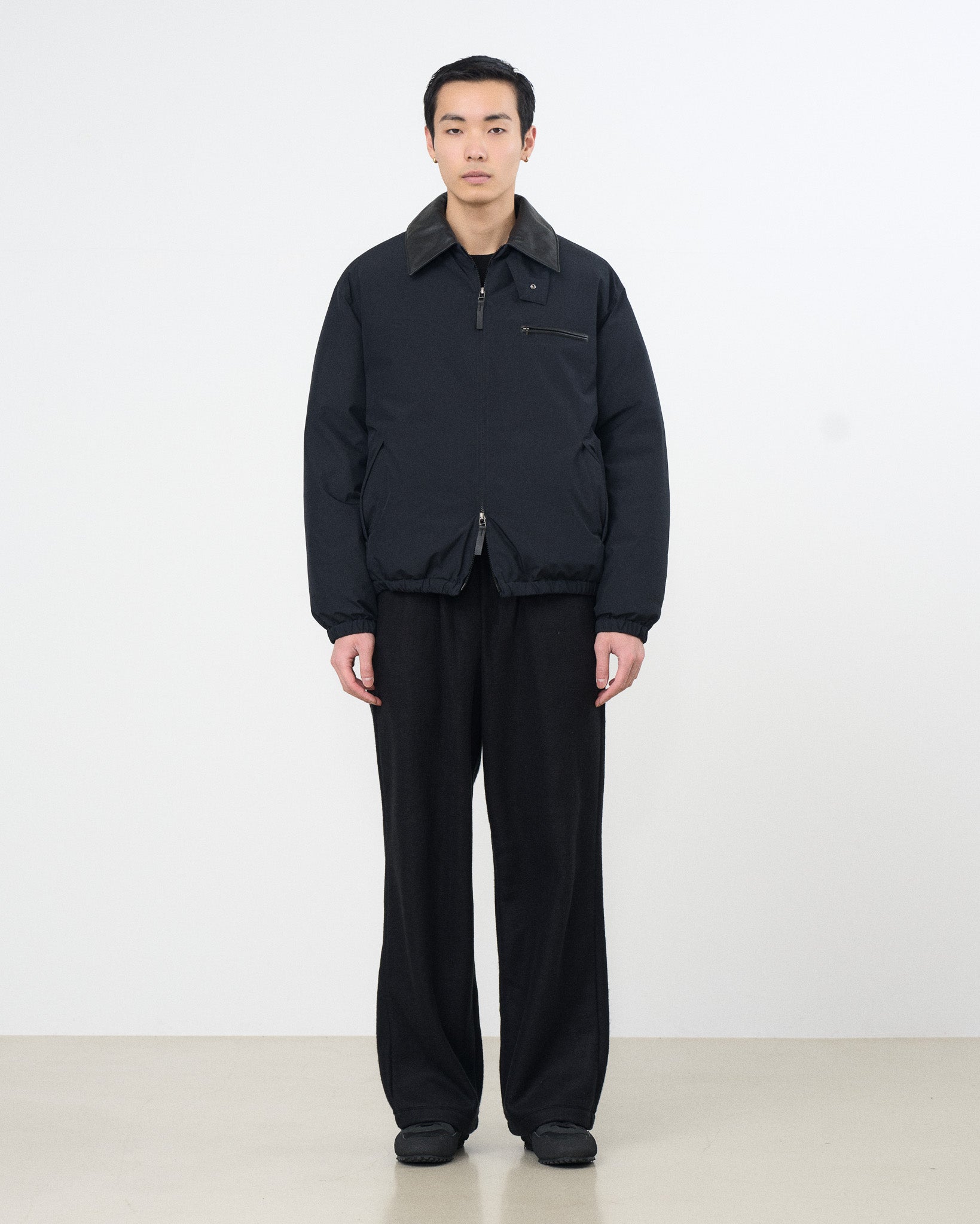 Fine Gauge Wool Skipper Sweater | YOKE Official Website