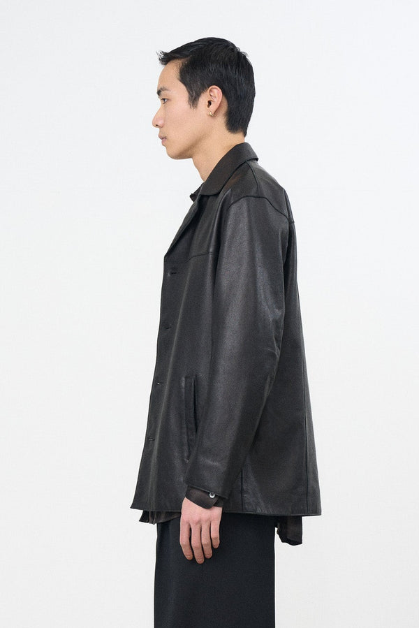 Ex. Cow Leather Car Jacket