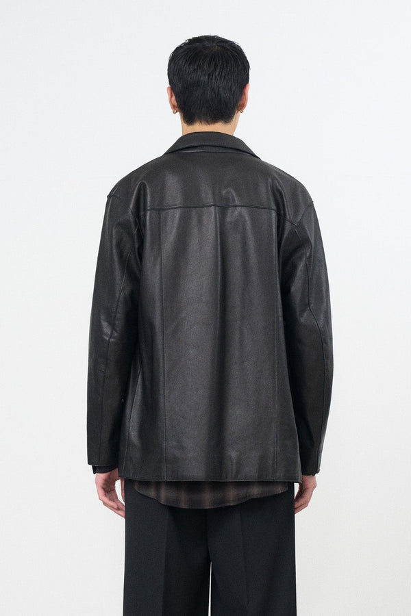 Ex. Cow Leather Car Jacket